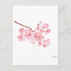 kersenbloesem roze florale elegant chic briefkaart