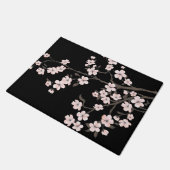 Kersenbloesem roze zwart deurmat (Schuin)