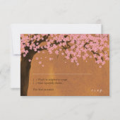 Kersenbloesem Sakura Aquarel (Zonsondergang) RSVP (Voorkant)