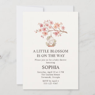 Kersenbloesem Sakura Baby Shower Uitnodiging
