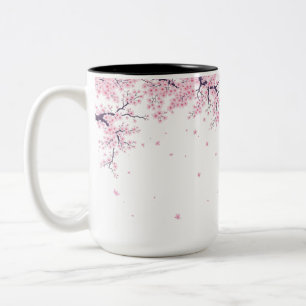 Kersenbloesem Sakura Japanse Kunst Tas Tweekleurige Koffiemok