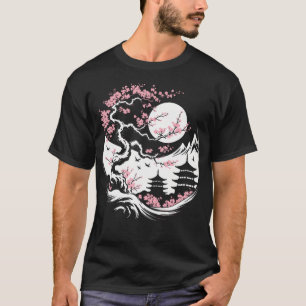 Kersenbloesem Sakura Nacht Japans T-shirt