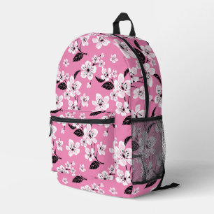 KERSENBLOESEM - SAKURA PATROON IN LICHT ROZE BEDRUKTE RUGZAK