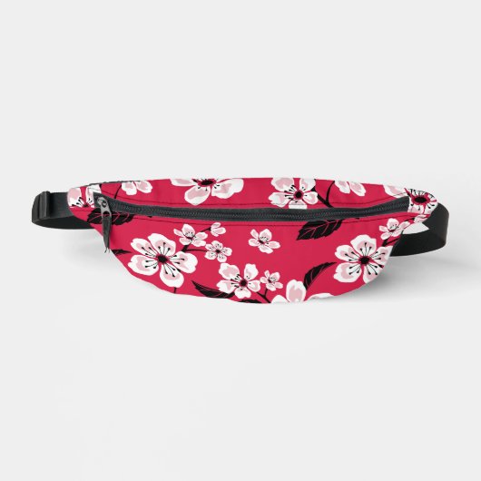 KERSENBLOESEM - SAKURA PATROON IN ROOD HEUPTASJE (Voorkant)