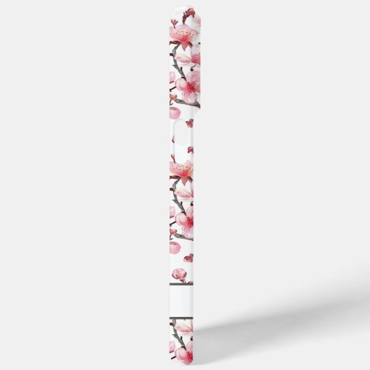 Kersenbloesem Sakura Patroon met Monogram Case-Mate iPhone Case (Achterkant / Rechts)