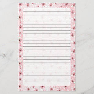 Kersenbloesem, Stationery Grootte: 5.5 "x 8.5" Briefpapier
