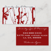 kersenbloesem visitekaartje (Voorkant / Achterkant)