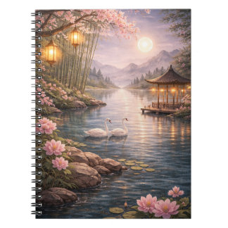 Kersenbloesem Zwanenmeer Notitieboek met Spiraal F