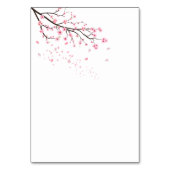 Kersenbloesemblaadjes achterblijven kaart (Achterkant)