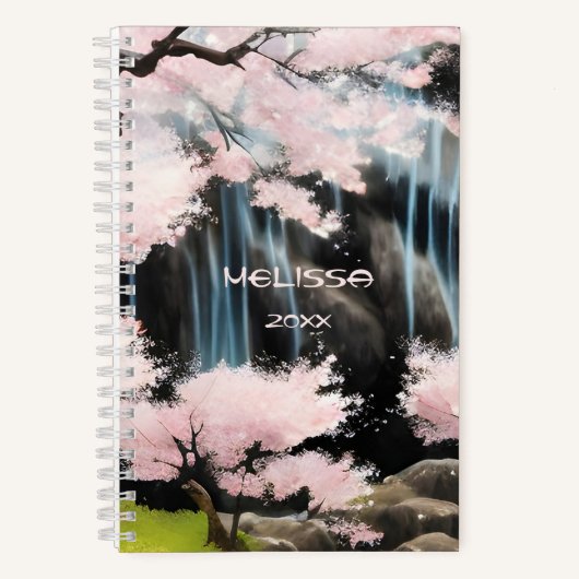 Kersenbloesemboom Japans landschap Notitieboek (Voorkant)