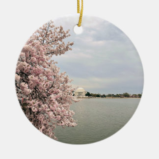 Kersenbloesems bij het Tidal Basin Keramisch Ornament