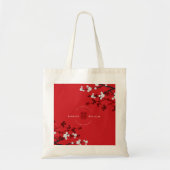 Kersenbloesems Dubbel Geluk Chinese Bruiloft Tote Bag (Voorkant)