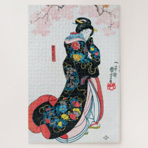 Kersenbloesems en Japanse vrouwen, Kuniyoshi Legpuzzel