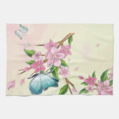 Kersenbloesems en vlinders Amerikaanse MoJo Kit Theedoek (Horizontaal)