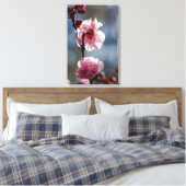Kersenbloesems in de Sunshine Triptiek Kunst Canvas Afdruk (Insitu (Slaapkamer))