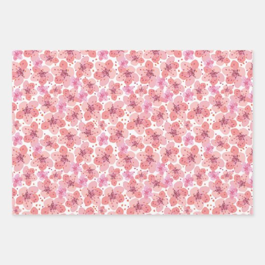 kersenbloesems inpakpapier vel (Voorkant)