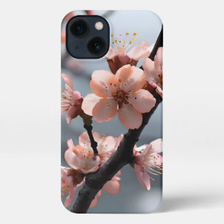 Kersenbloesems iPhone 13 Slim Fit Hoesje, Glanzend iPhone 13 Hoesje