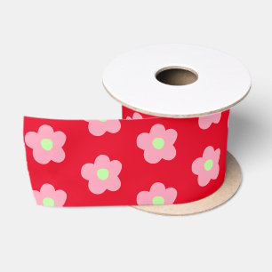 Kersenbloesems op rood lint