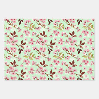 Kersenbloesems patroon inpakpapier vel