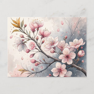 Kersenbloesems, Uitnodiging Briefkaart
