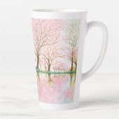 Kersenbloesems van de liefde - Moederdag Latte Mok (Rechts)