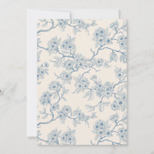 Kersenbloesemtakken in blauw en wit