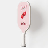 Kersenboog roze naam pickleball paddle (Links)