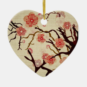 kersenboom keramisch ornament