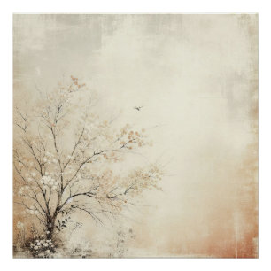 Kersenboom Oude Foto Grafisch Ontwerp Perfect Poster