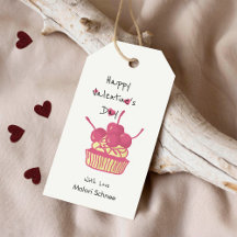Kersencupcake Valentijn – Handgetekend dessert