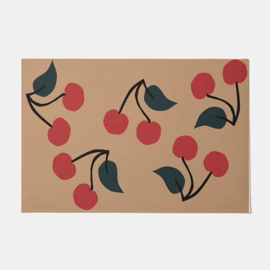 Kersendeurmat, Schattige Fruit Deurmat (Voorkant)