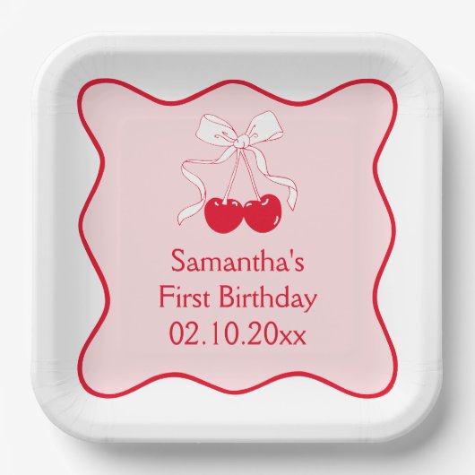 Kersenfeest Papieren Bordje (Voorkant)