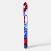 Kersenfruit Glas in lood monogram Case-Mate iPhone Case (Achterkant / Links)