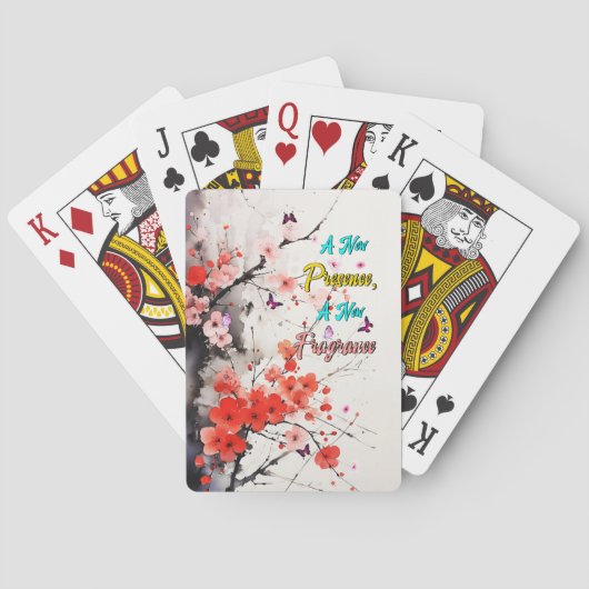 Kersengeur Sakura Pokerkaarten (Achterkant)