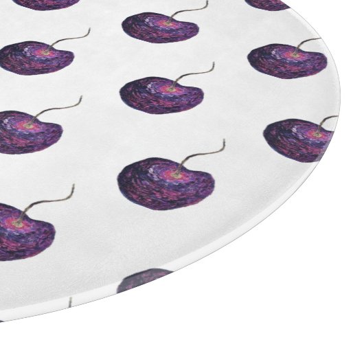 Kersenglas snijplank (Hoek)