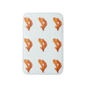 kersenhouten mermaids op wit badmat (Voorkant Verticaal)