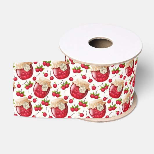 Kersenjams  grosgrain lint (Spoel)