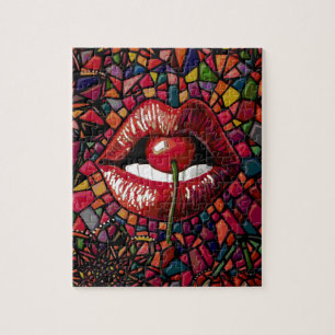 Kersenlippen Mozaïek Legpuzzel