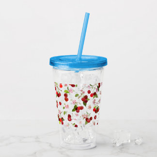 Kersenpatroon 1 acryl drinkbeker