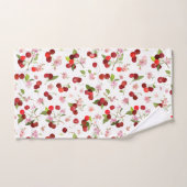 Kersenpatroon 1 bad handdoek (Handdoek)