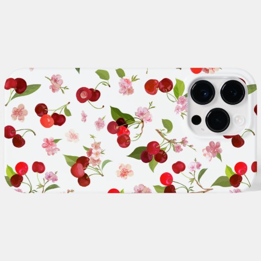 Kersenpatroon 1 Case-Mate iPhone case (Achterkant (horizontaal))