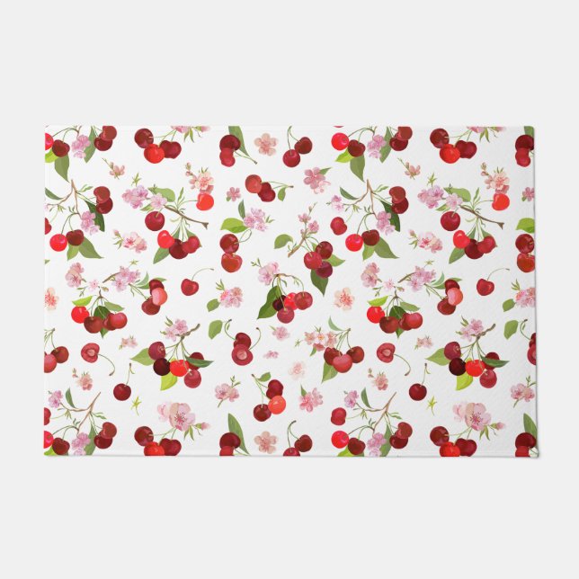 Kersenpatroon 1 deurmat (Voorkant)