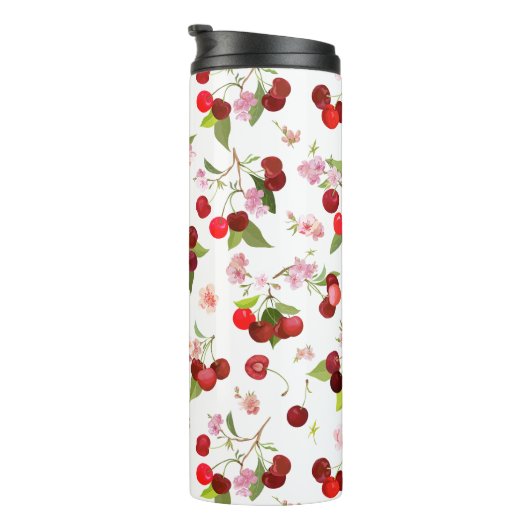 Kersenpatroon 1 thermosbeker (Geroteerd rechts)