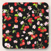 Kersenpatroon 2 bier onderzetter (Voorkant)