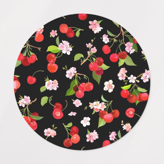 Kersenpatroon 2 labels (Design 2)