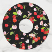 Kersenpatroon 2 wijnglaslabel (Achterkant)