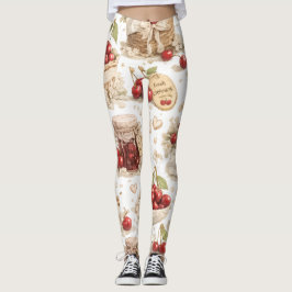Kersenpatroon Leggings