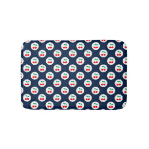 Kersenpatroon – Retro Fruit Cadeau & Decoratie Badmat