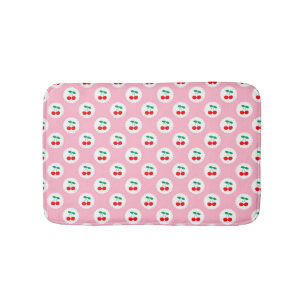 Kersenpatroon – Retro Fruit Cadeau & Decoratie Badmat