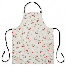 Kersenpatroon Vintage Botanische Schort